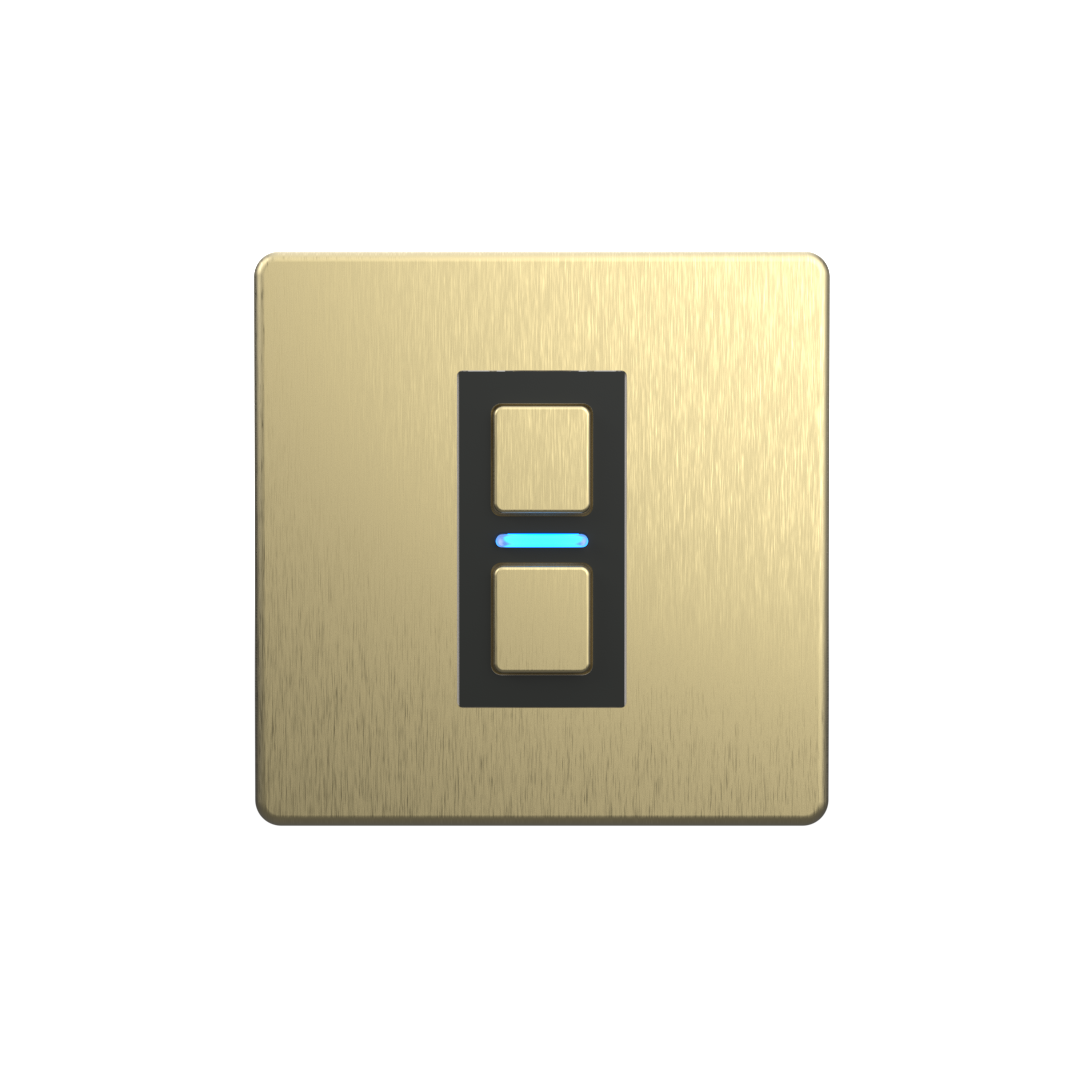 Smart Dimmer (1 Gang) - Brushed Brass