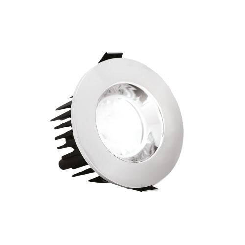 Fixed 10W IP65 Integrated Dimmable LED Fire-Rated Downlight Bezel
