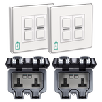Outdoor Christmas Lights Bundle - White Metal