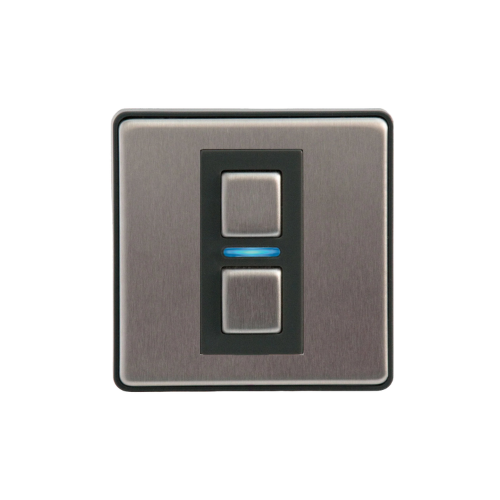 Smart Dimmer - 1 Gang (Non-UK) - Stainless Steel