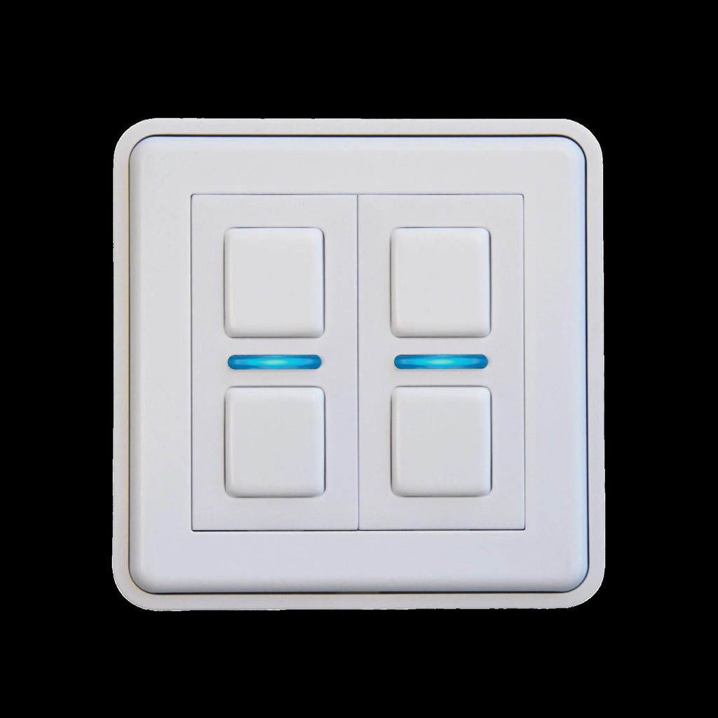2 Gang Smart Dimmer, European Dimmer Switch Lightwave