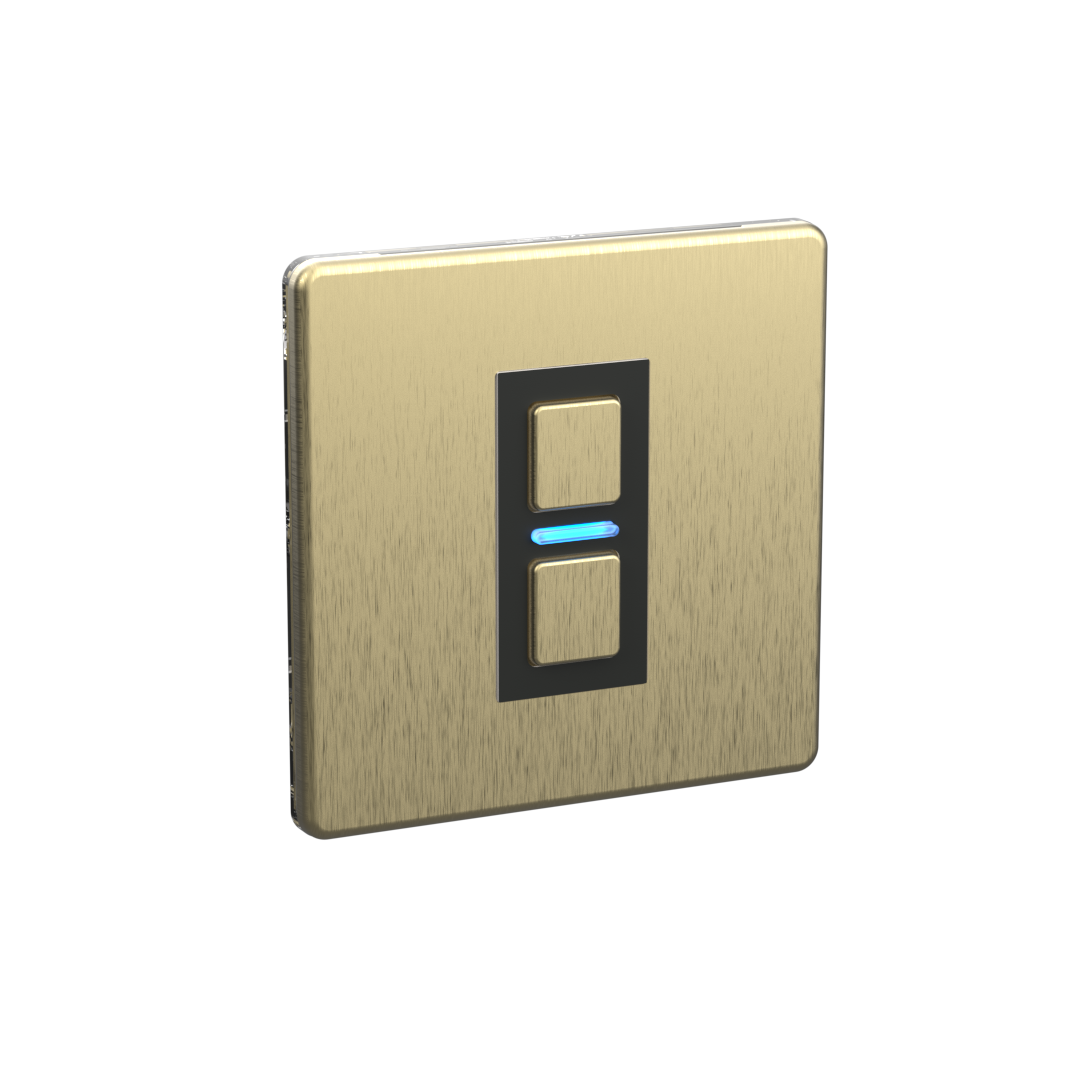 Smart Dimmer (1 Gang) - Brushed Brass