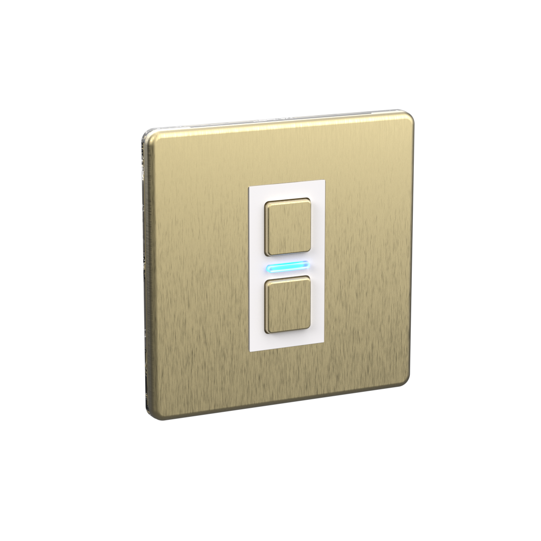 Smart Dimmer (1 Gang) - Brushed Brass