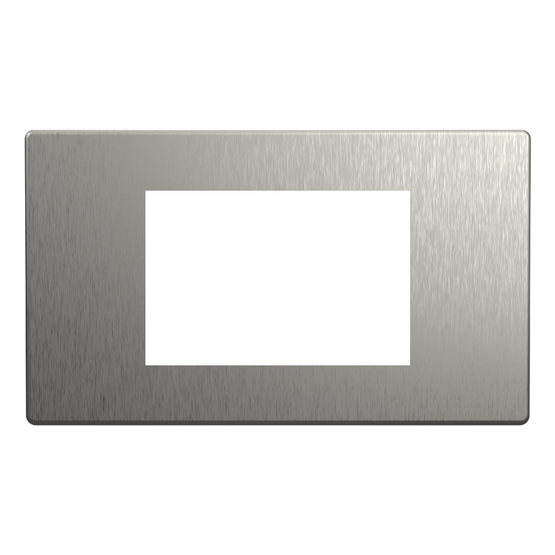 Dimmer Faceplate (3 Gang) - Stainless Steel