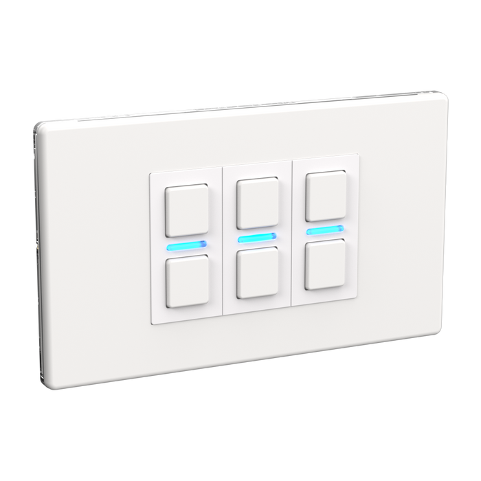 Smart Dimmer 3 Gang White