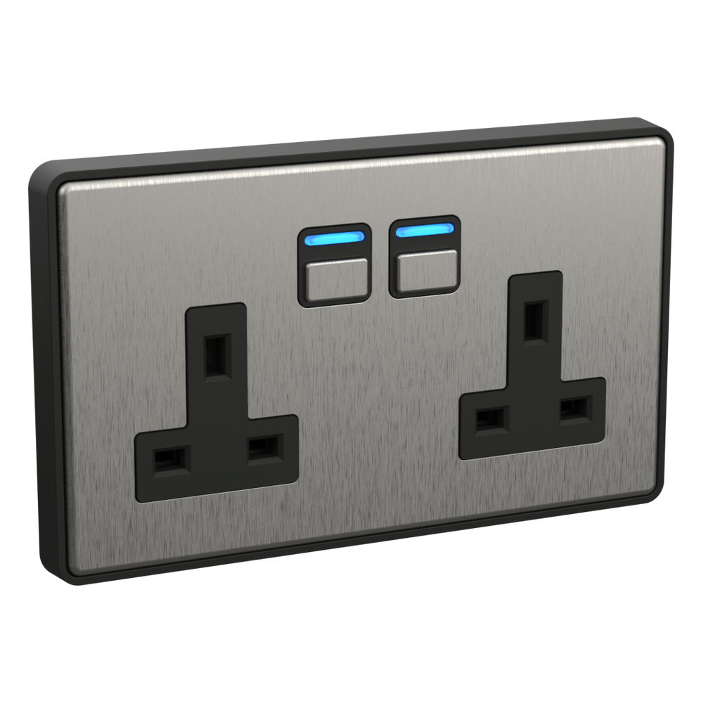 2 Gang Smart Socket, 2 Way Socket | Lightwave