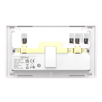 Smart Socket with Energy Monitoring (2 gang)