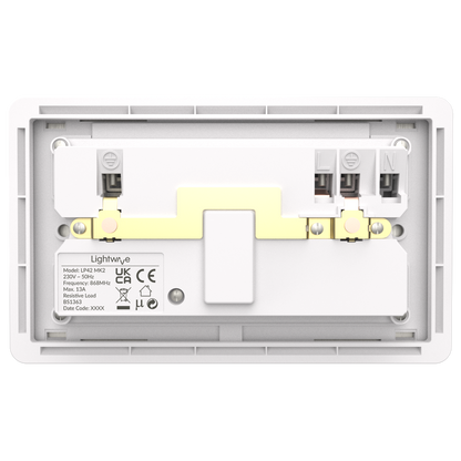 Smart Socket with Energy Monitoring (2 gang)