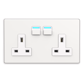 2 Gang Smart Socket, 2 Way Socket | Lightwave