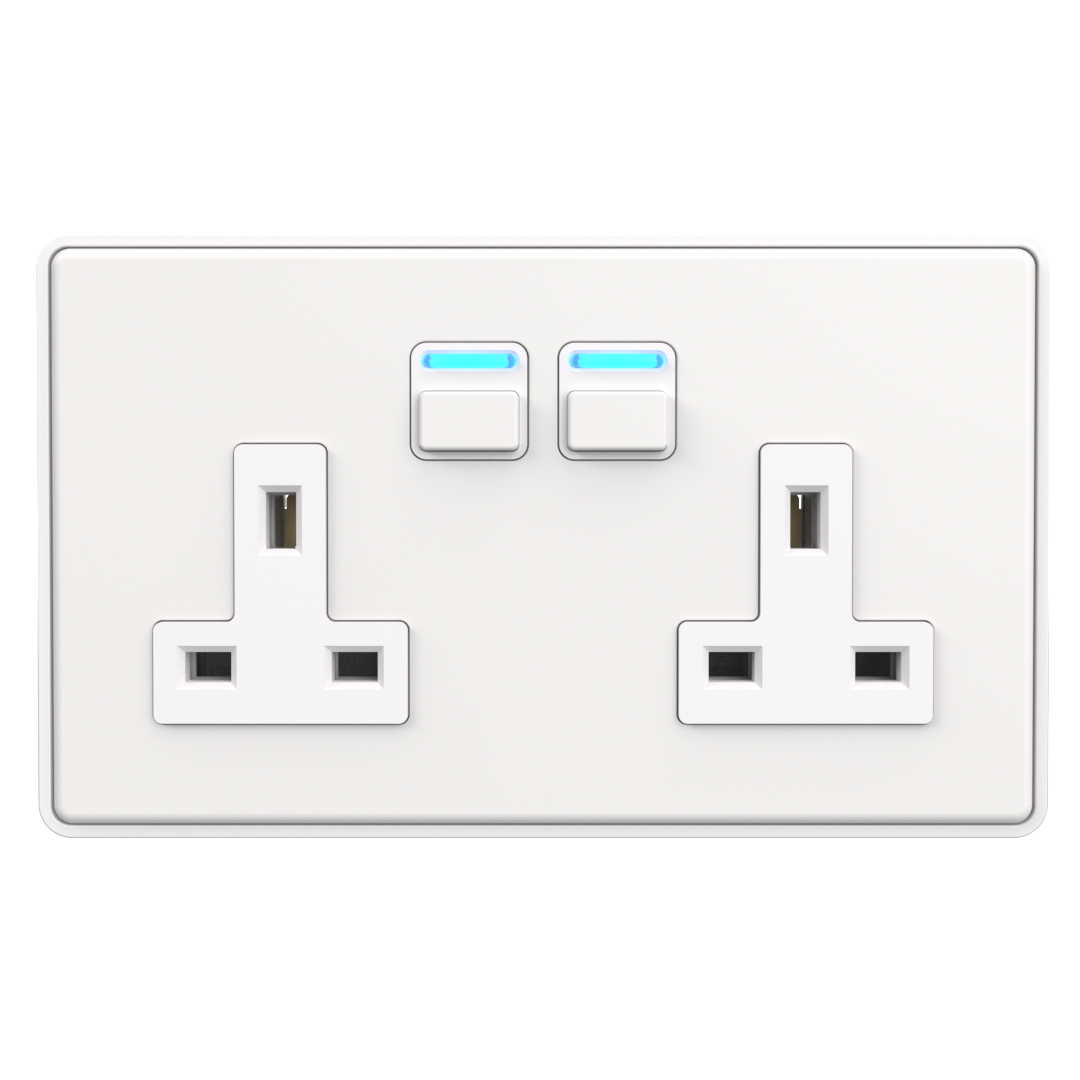 Smart Socket (2 gang) - White