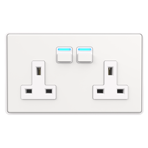 Smart Socket (2 gang) - White