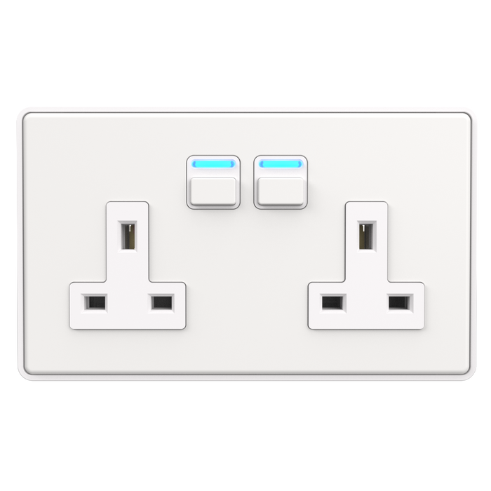 Smart Socket (2 gang) - White