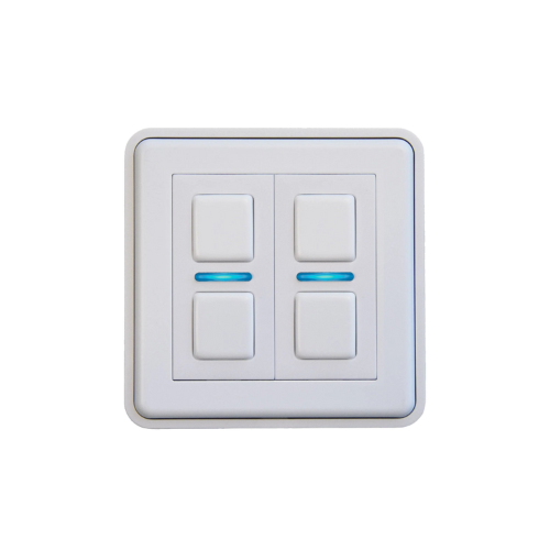 2 Gang White Smart Dimmer (Non-UK)