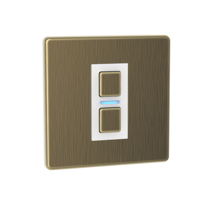 Smart Dimmer (1 Gang) - Antique Brass