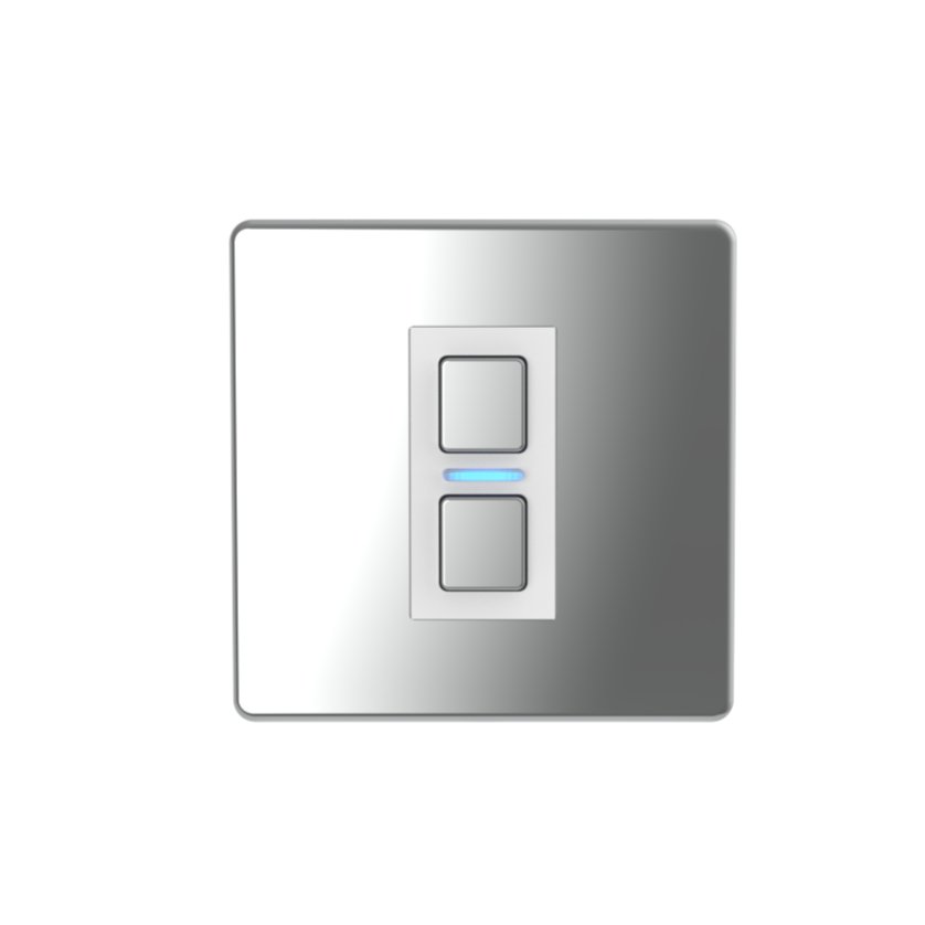 Smart Dimmer (1 Gang) - Mirror Chrome