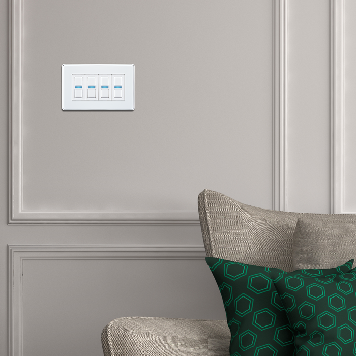 Smart Dimmer (4 Gang) - White