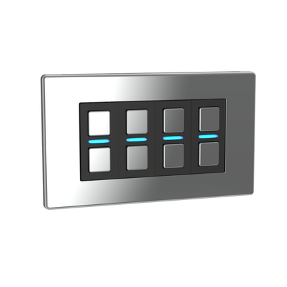 Smart Dimmer (4 Gang) - Mirror Chrome