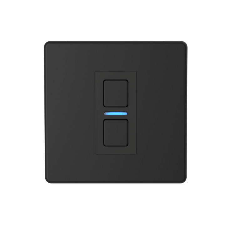 Smart Dimmer (1 Gang) - Matte Black