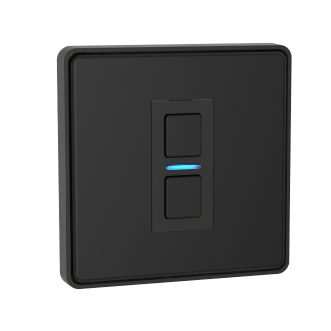 Smart Dimmer (1 Gang) - Matte Black