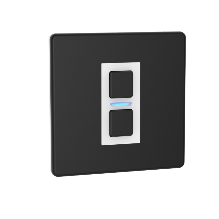 Smart Dimmer (1 Gang) - Matte Black