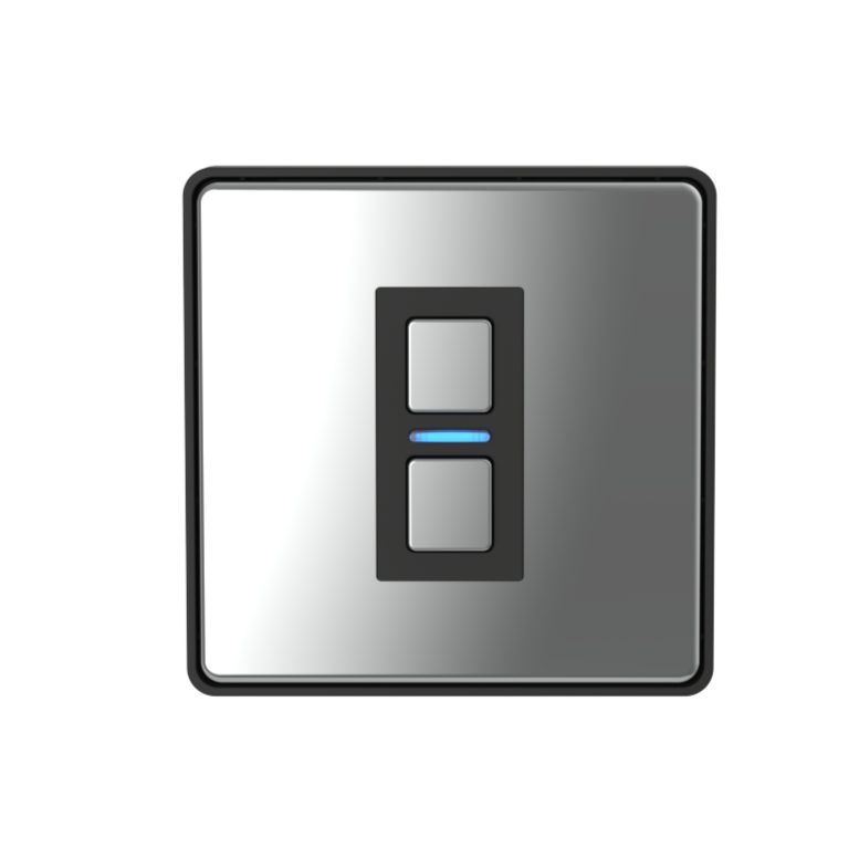 Smart Dimmer (1 Gang) - Mirror Chrome