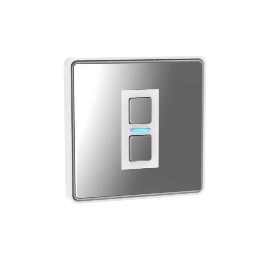 Smart Dimmer (1 Gang) - Mirror Chrome